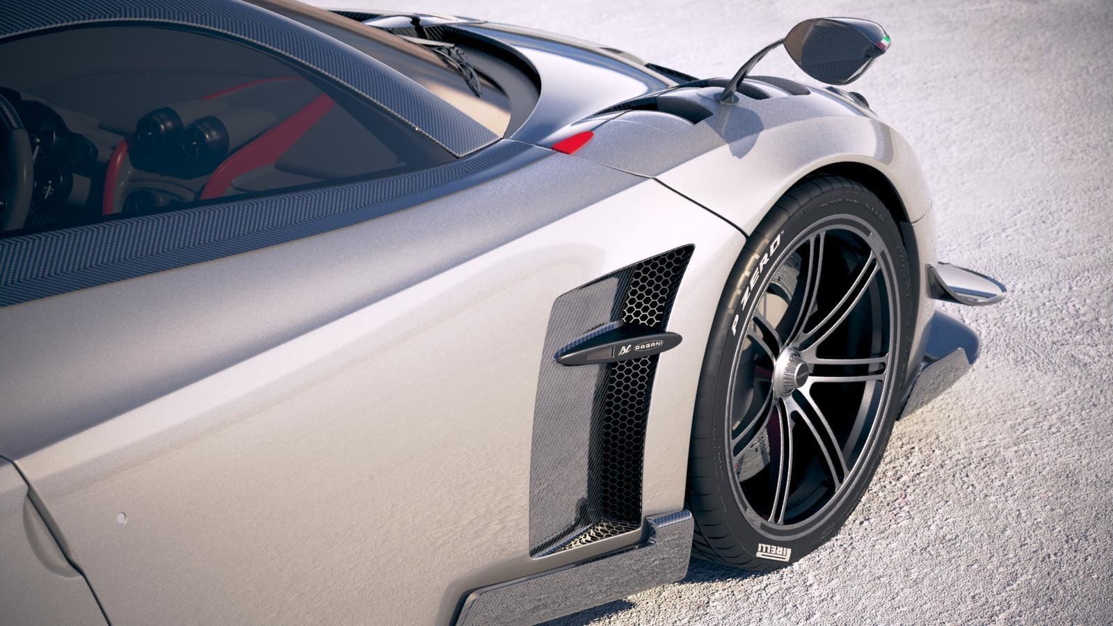Pagani Huayra BC 2017 3D model_11