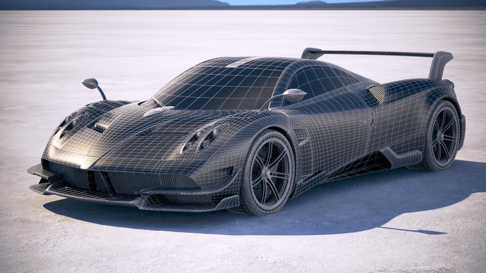 Pagani Huayra BC 2017 3D model_19