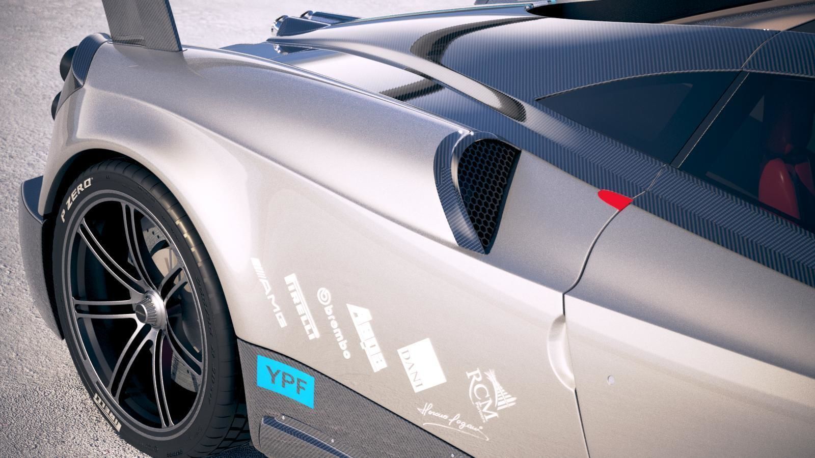 Pagani Huayra BC 2017 3D model_12