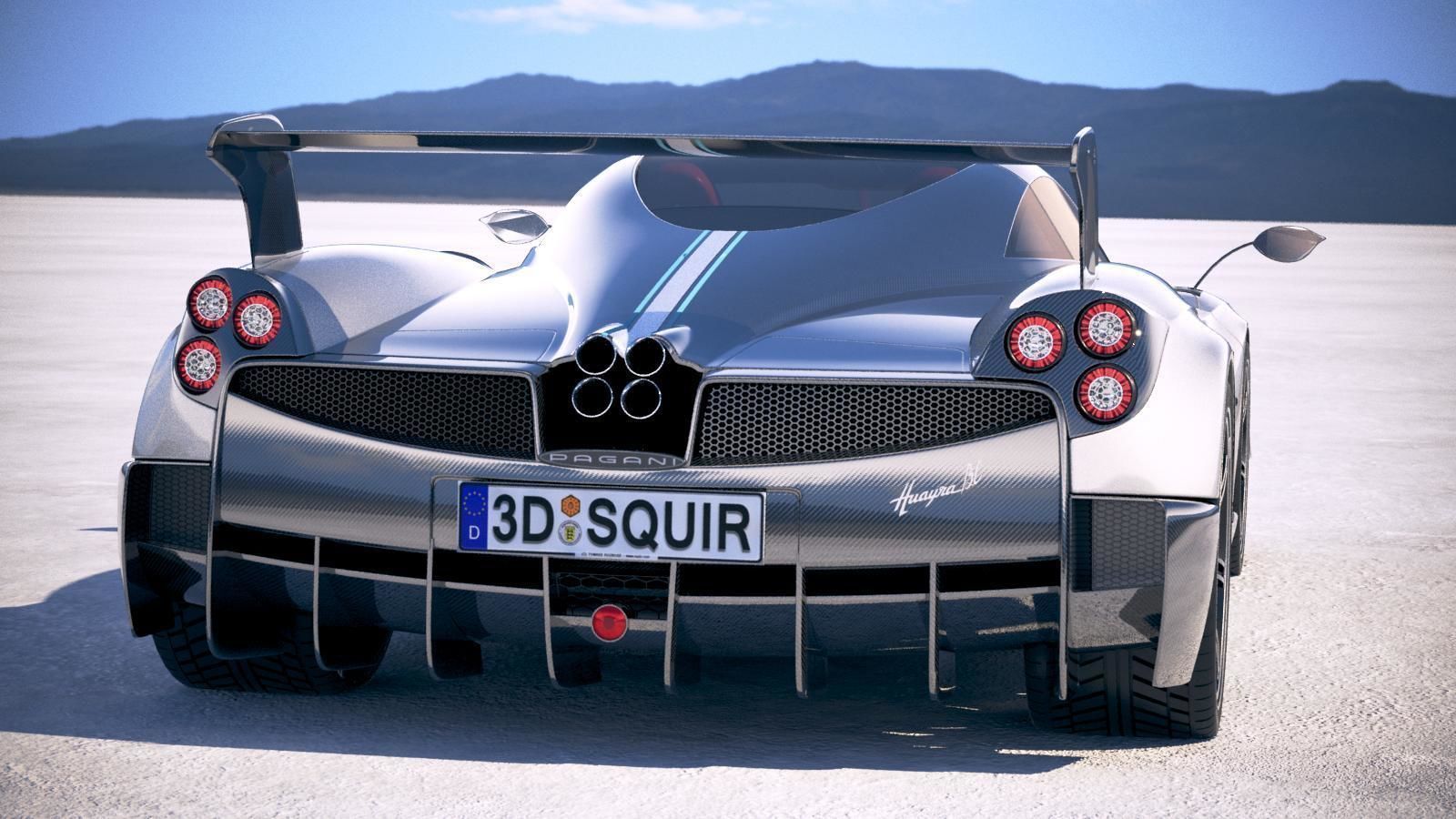 Pagani Huayra BC 2017 3D model_5