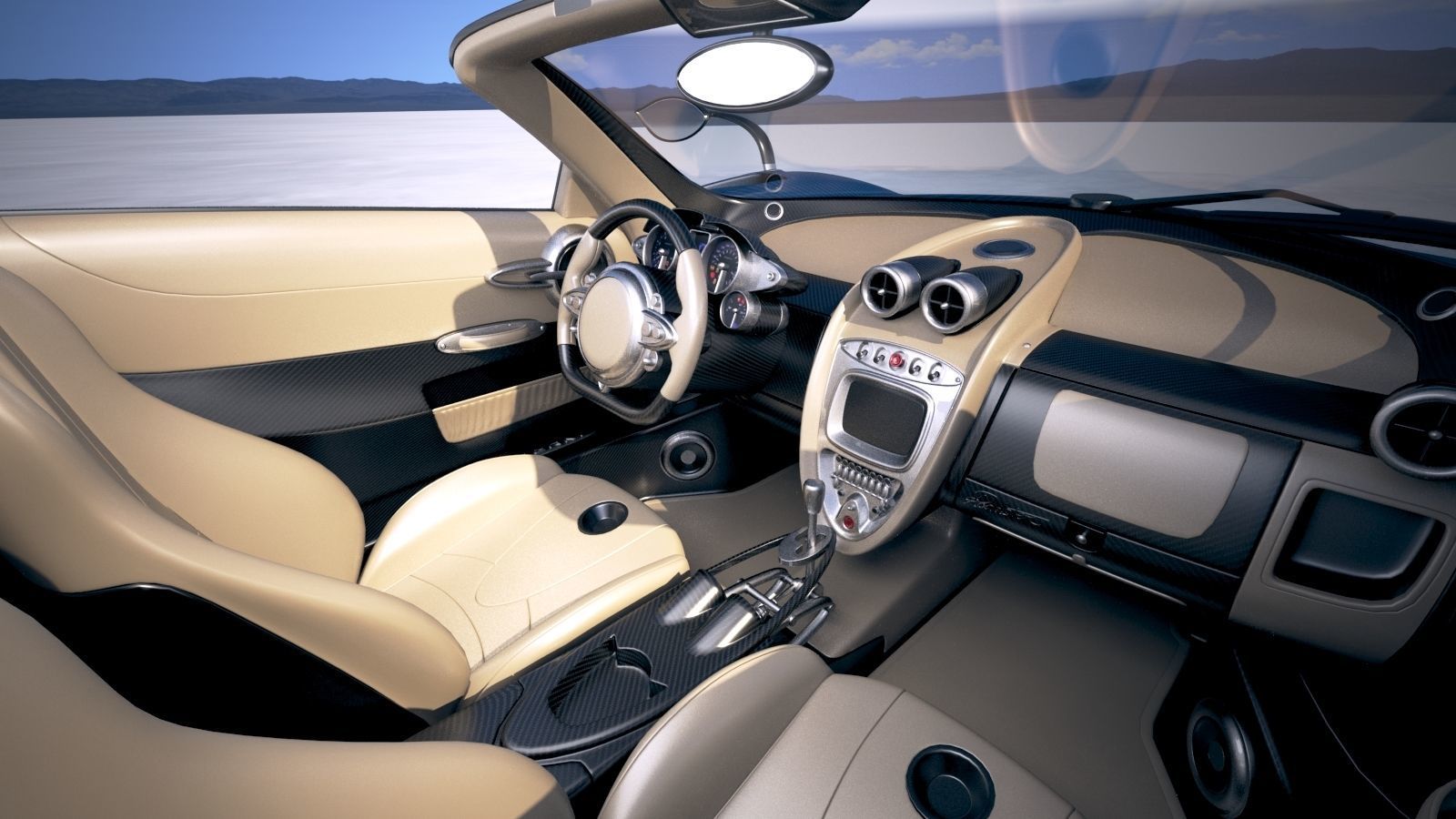 Pagani Huayra Roadster 2017 3D model_22