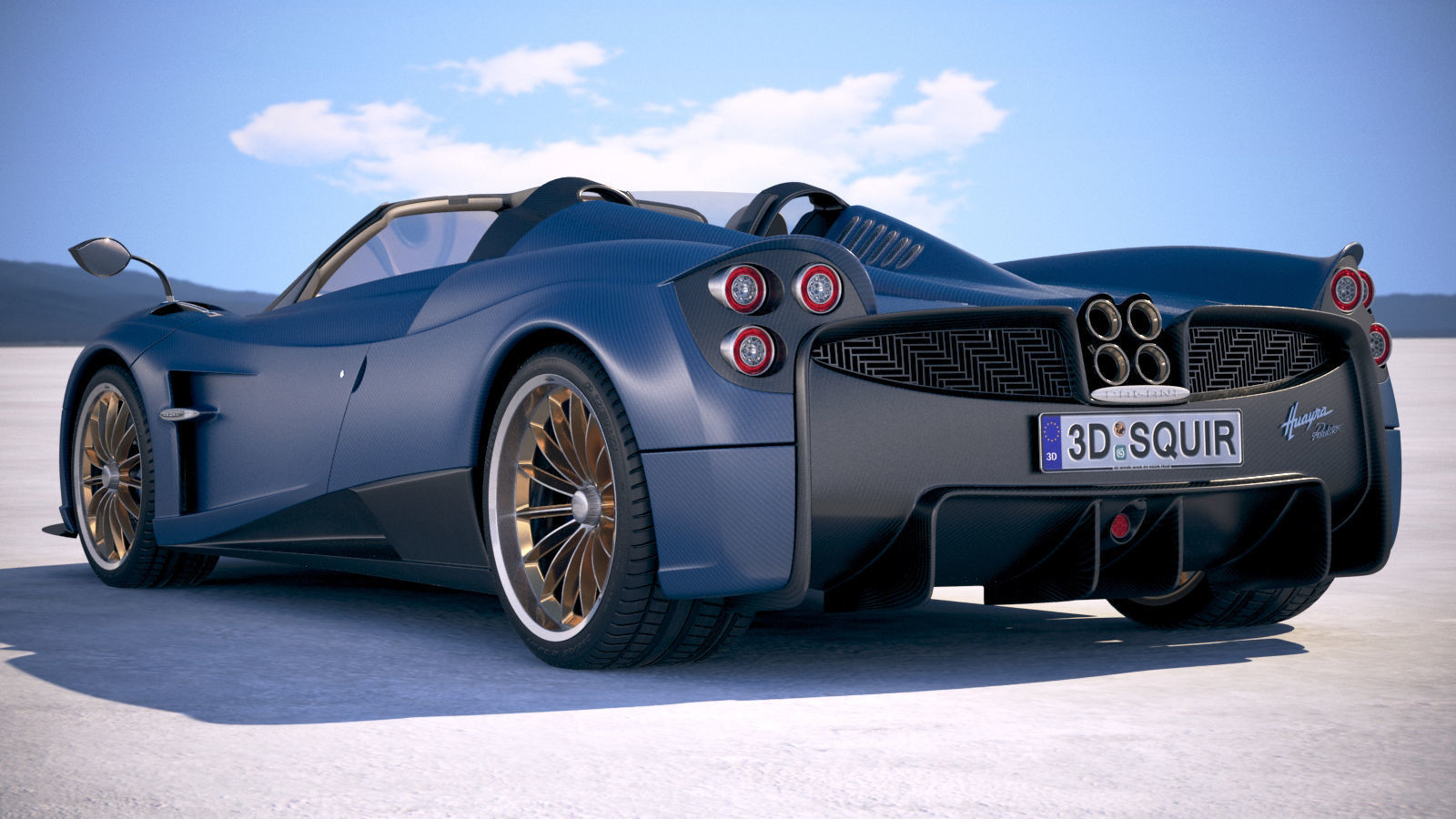 Pagani Huayra Roadster 2017 3D model_17