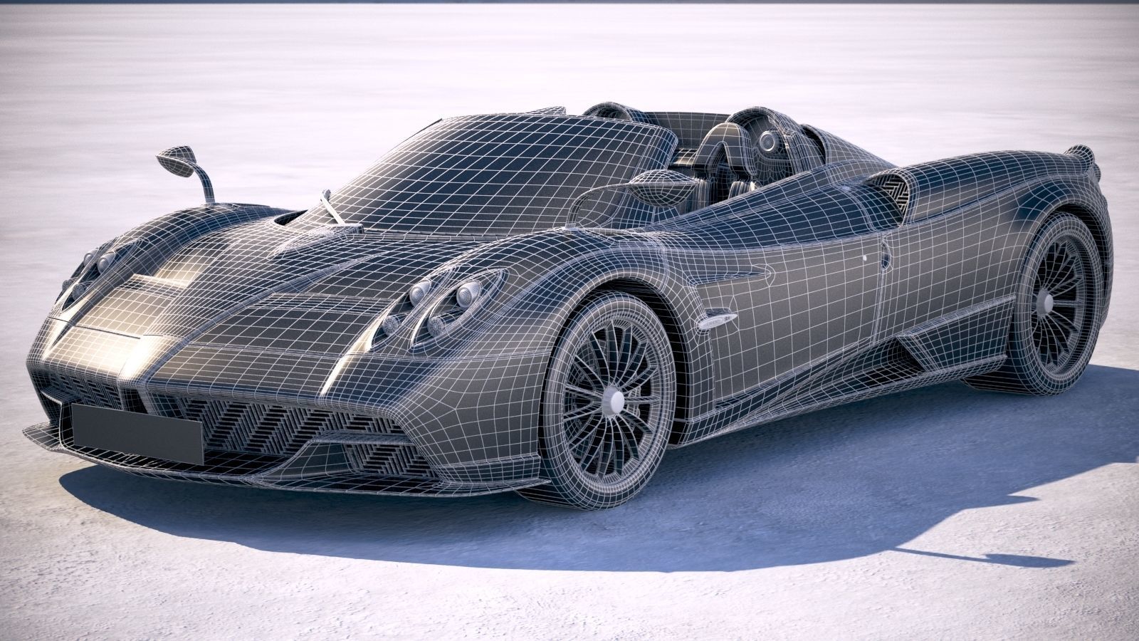 Pagani Huayra Roadster 2017 3D model_26