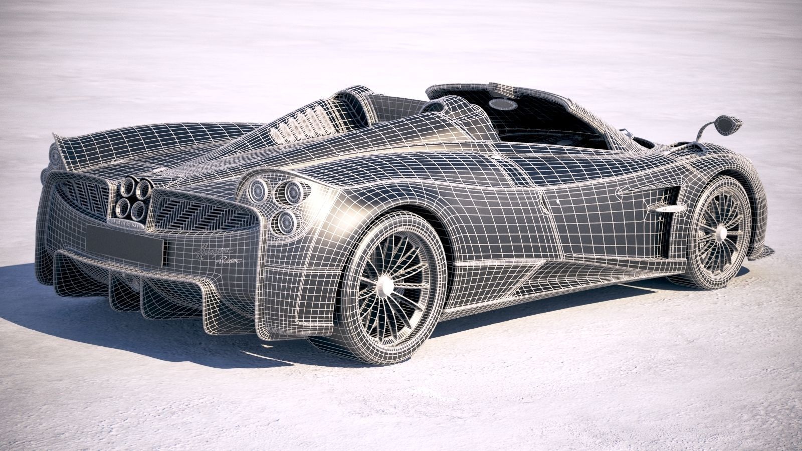 Pagani Huayra Roadster 2017 3D model_27