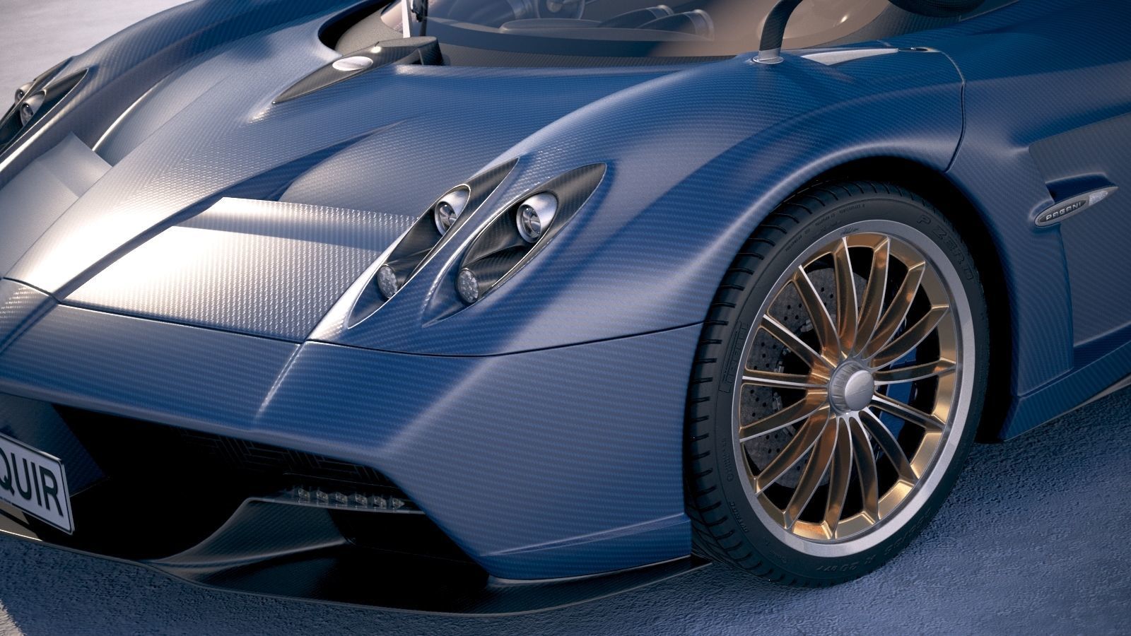 Pagani Huayra Roadster 2017 3D model_3