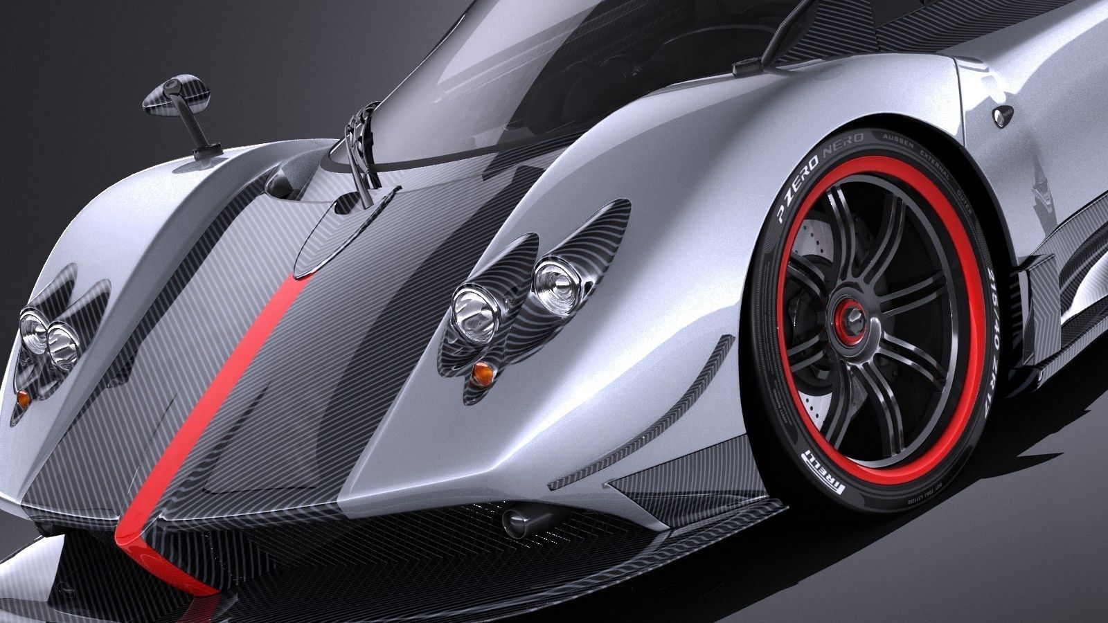Pagani Zonda Cinque Roadster 2011 VRAY 3D model_2