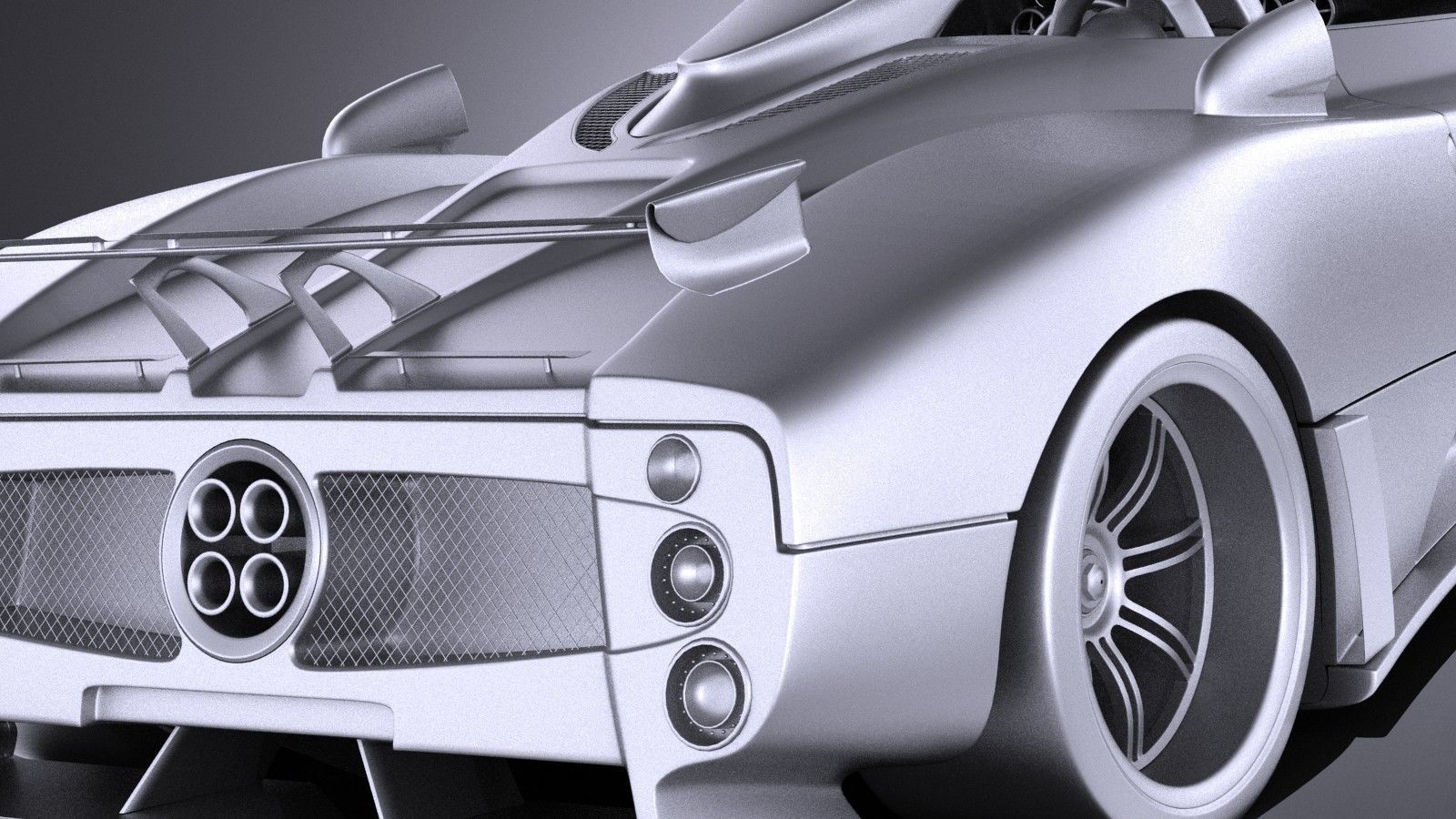 Pagani Zonda Cinque Roadster 2011 VRAY 3D model_10