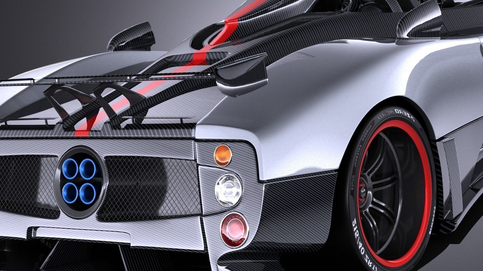 Pagani Zonda Cinque Roadster 2011 VRAY 3D model_3