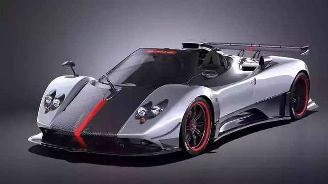 Pagani Zonda Cinque Roadster 2011 VRAY 3D model Pagani Zonda Cinque Roadster 2011 VRAY 3D model
