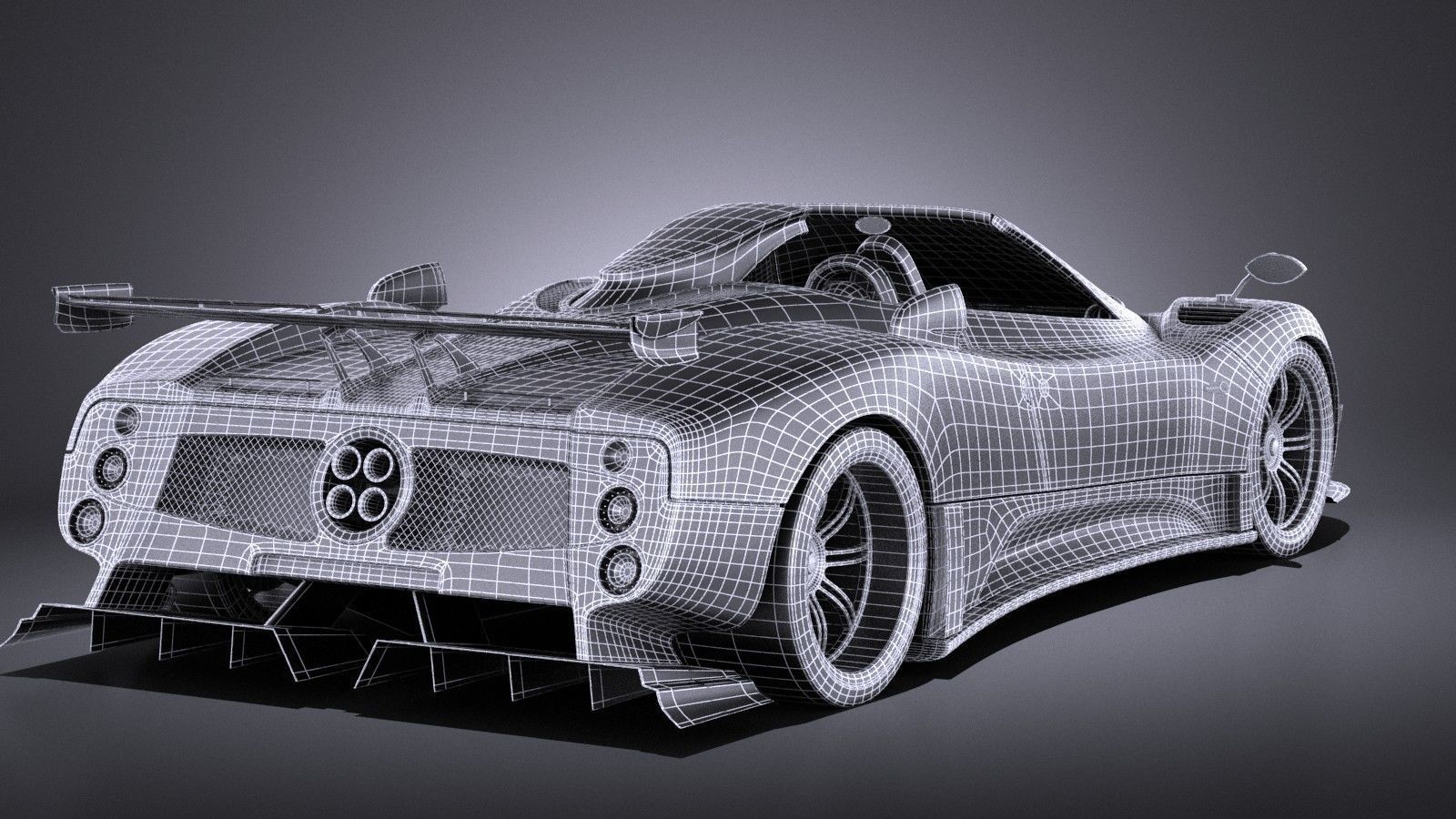 Pagani Zonda Cinque Roadster 2011 VRAY 3D model_15