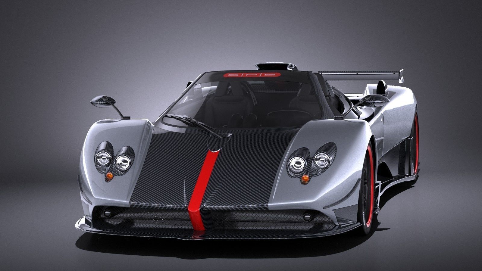 Pagani Zonda Cinque Roadster 2011 VRAY 3D model_1