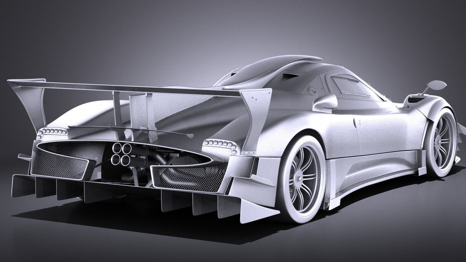 Pagani Zonda Revolucion 2013 VRAY 3D model_11