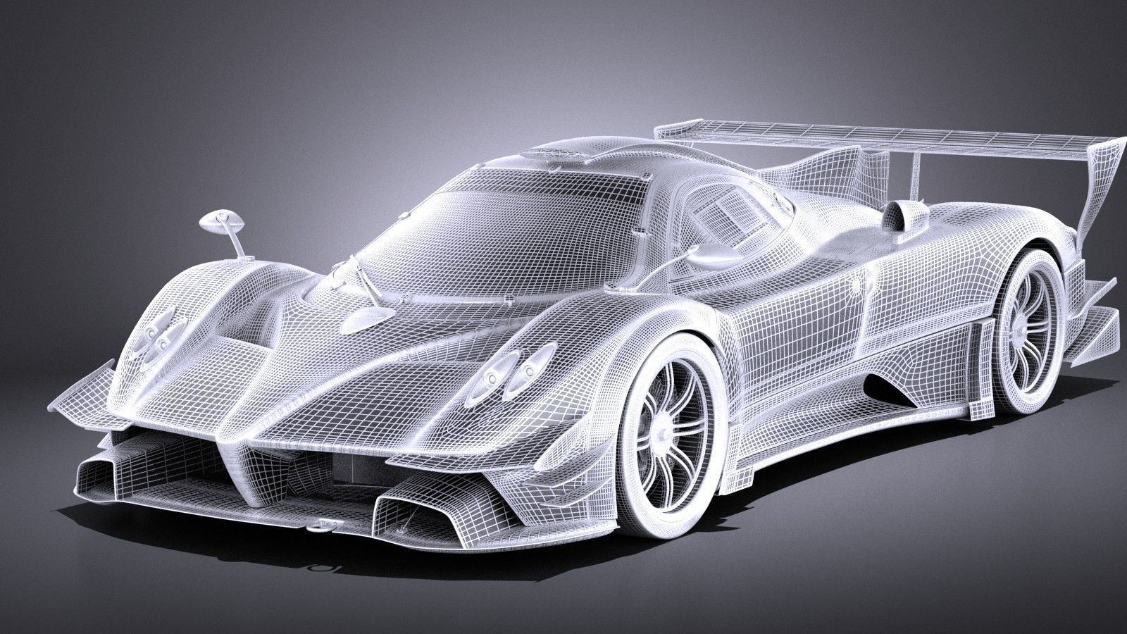 Pagani Zonda Revolucion 2013 VRAY 3D model_12