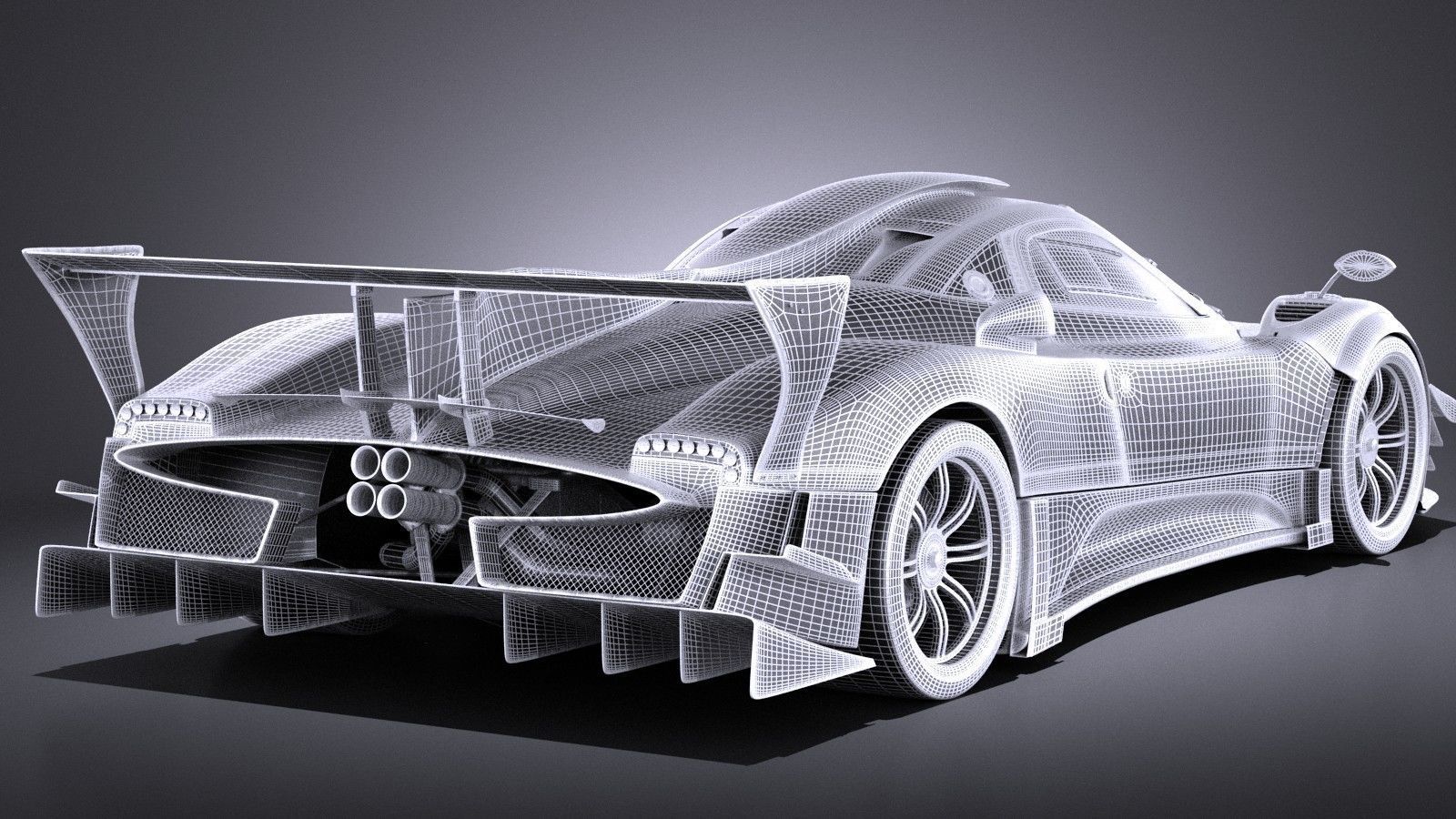 Pagani Zonda Revolucion 2013 VRAY 3D model_13