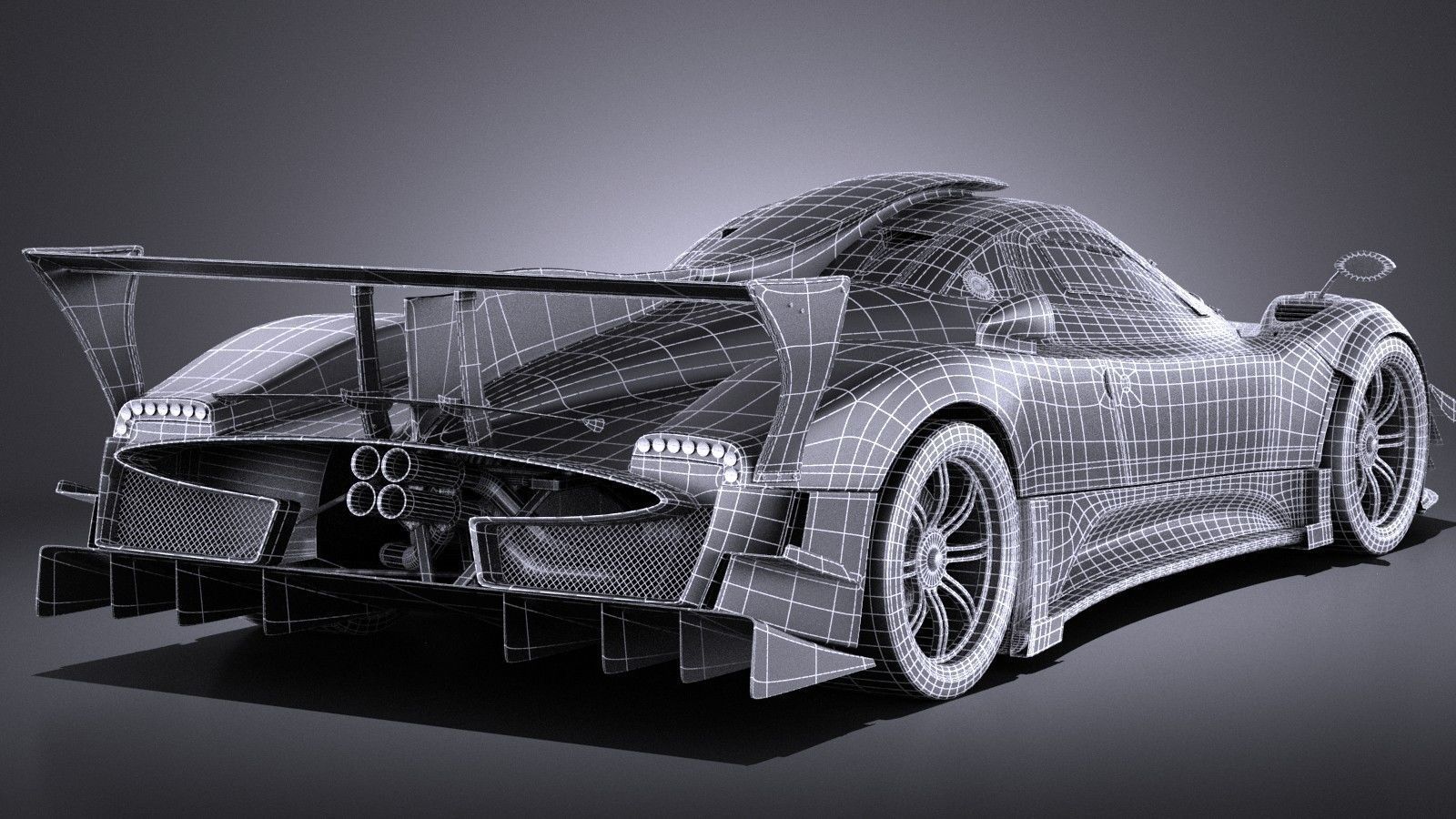 Pagani Zonda Revolucion 2013 VRAY 3D model_15