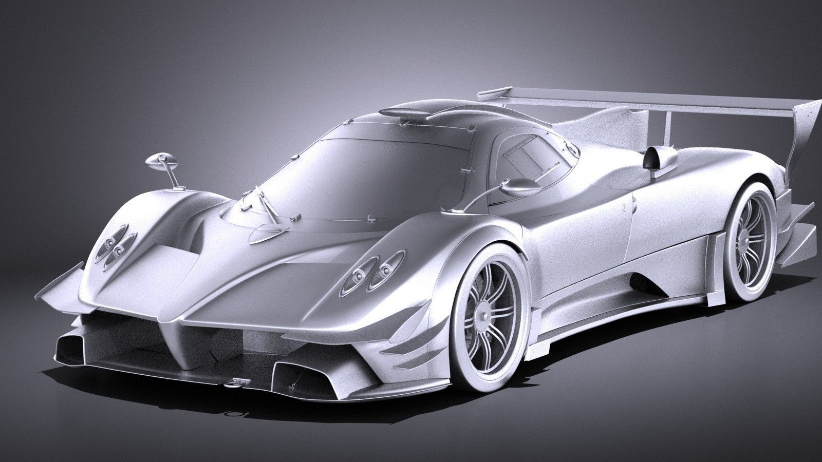 Pagani Zonda Revolucion 2013 VRAY 3D model_8
