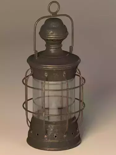 Old brass lantern