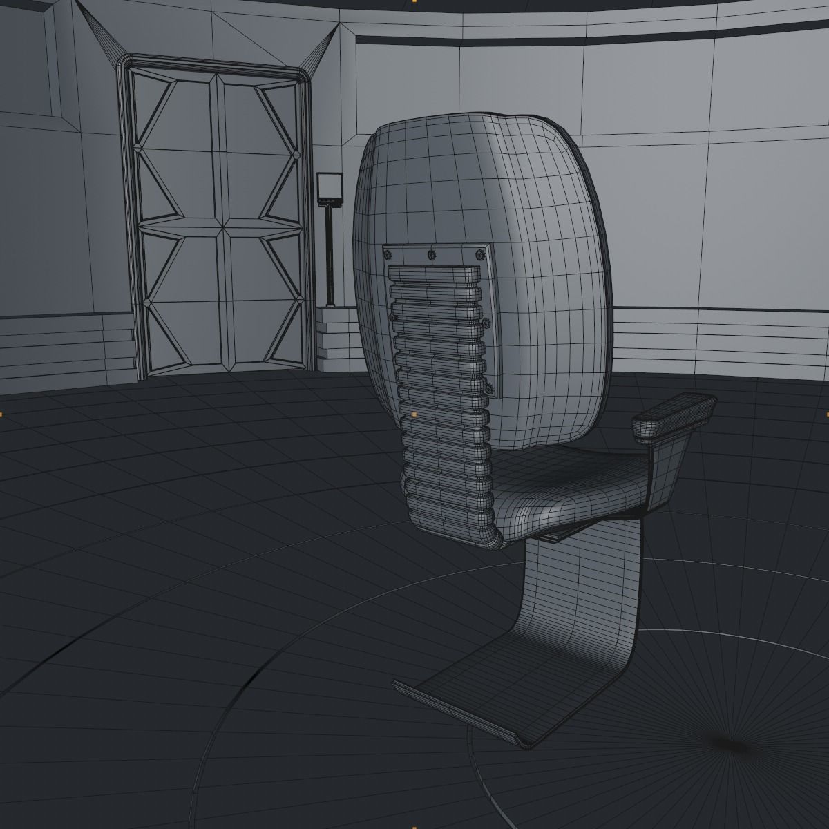 Sci fi meeting room 3D model_17