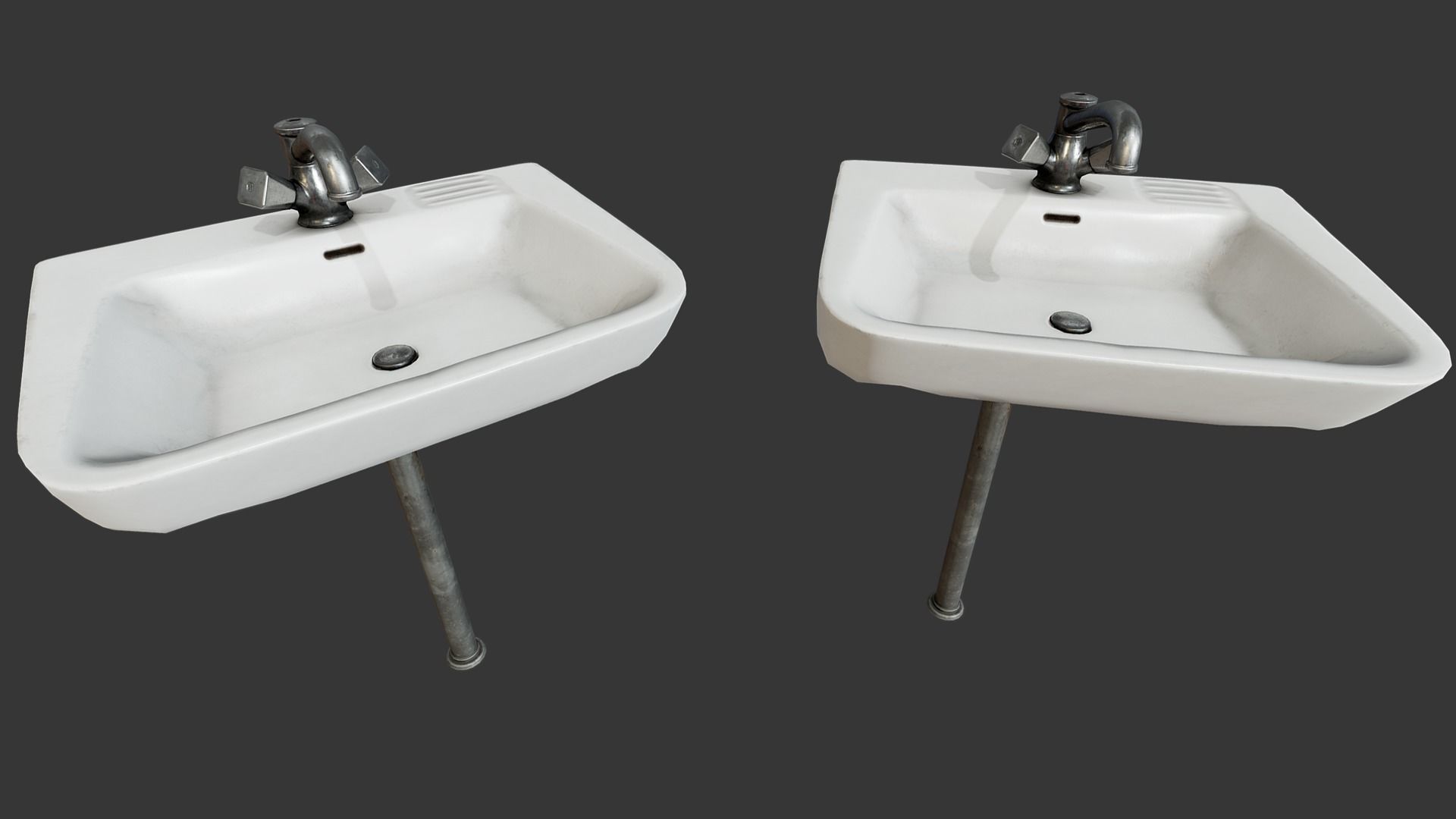 Sink PBR Low-poly 3D model_1
