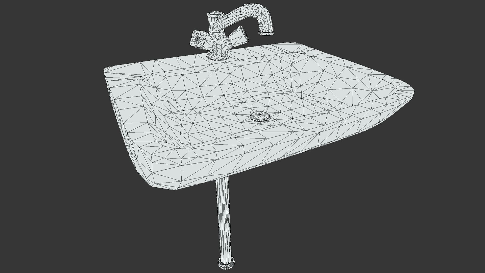 Sink PBR Low-poly 3D model_6