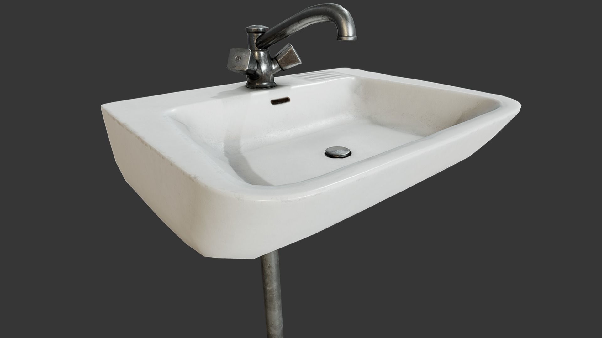 Sink PBR Low-poly 3D model_3