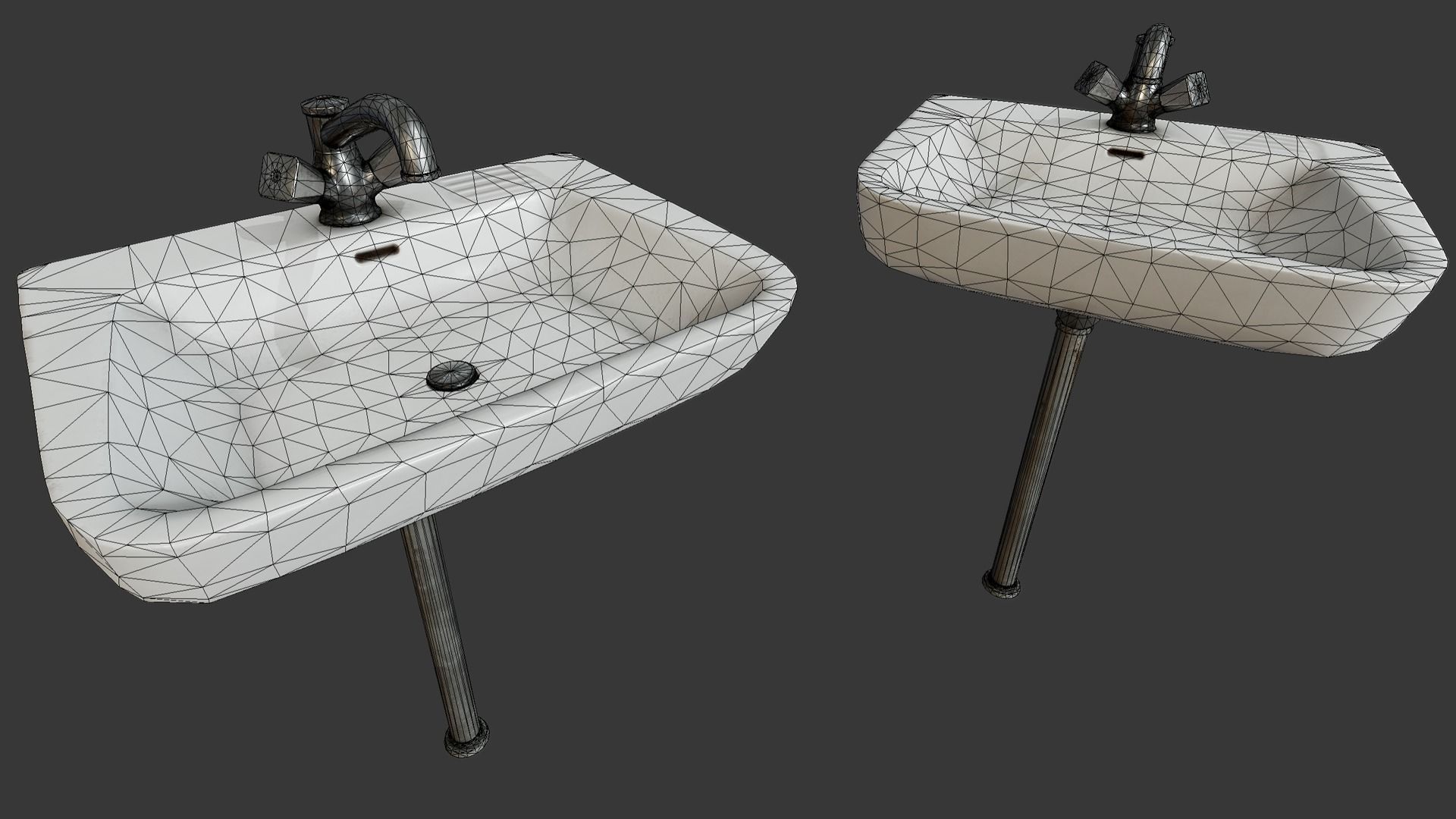 Sink PBR Low-poly 3D model_5