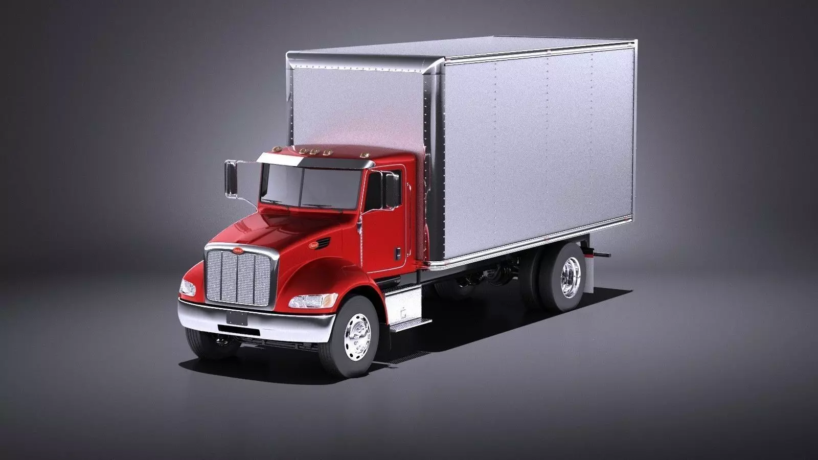 Peterbilt 337 Box 2017 VRAY 3D model