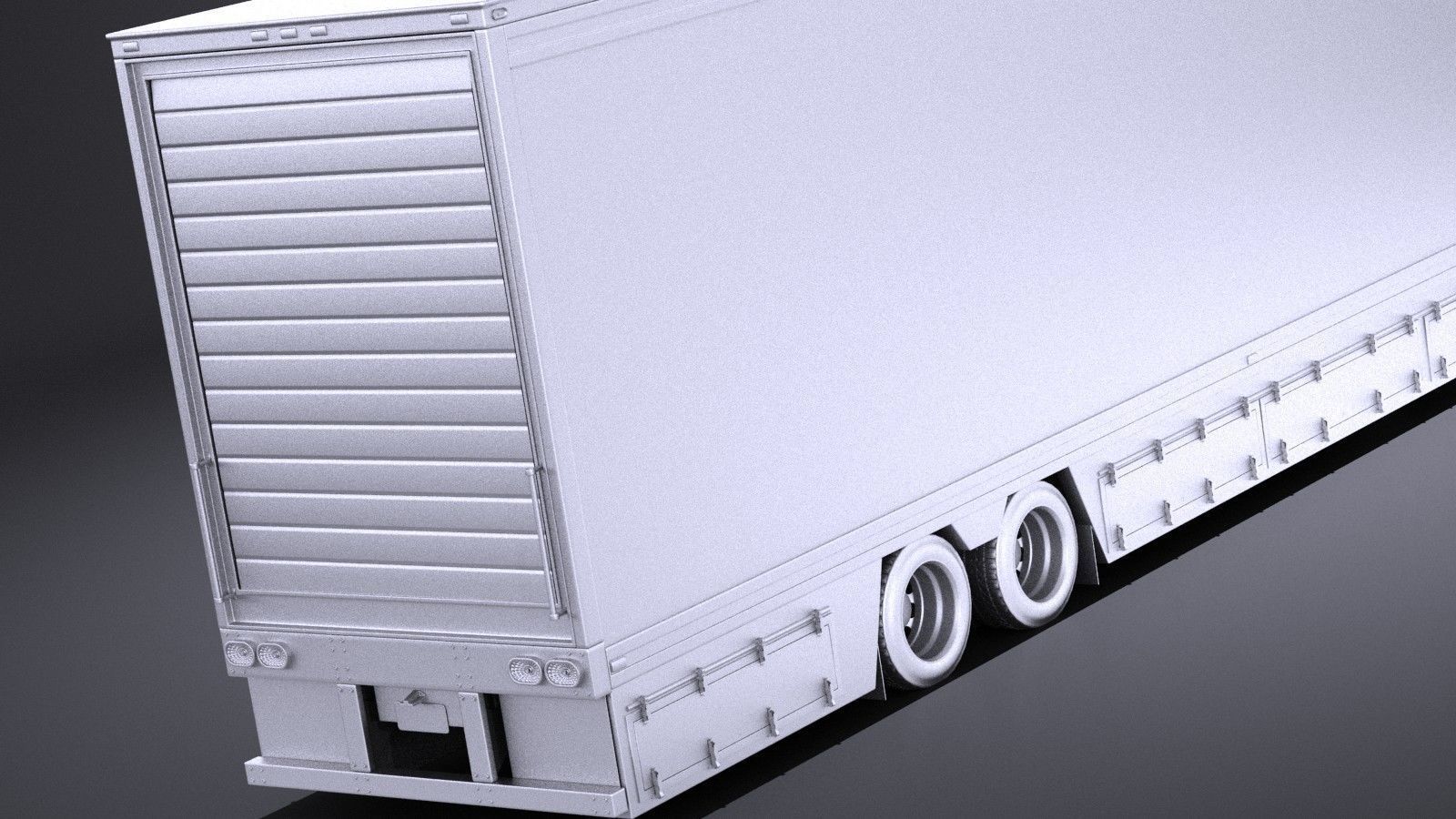 Peterbilt 389 Sleeper Cab Trailer 2017 VRAY 3D model_10