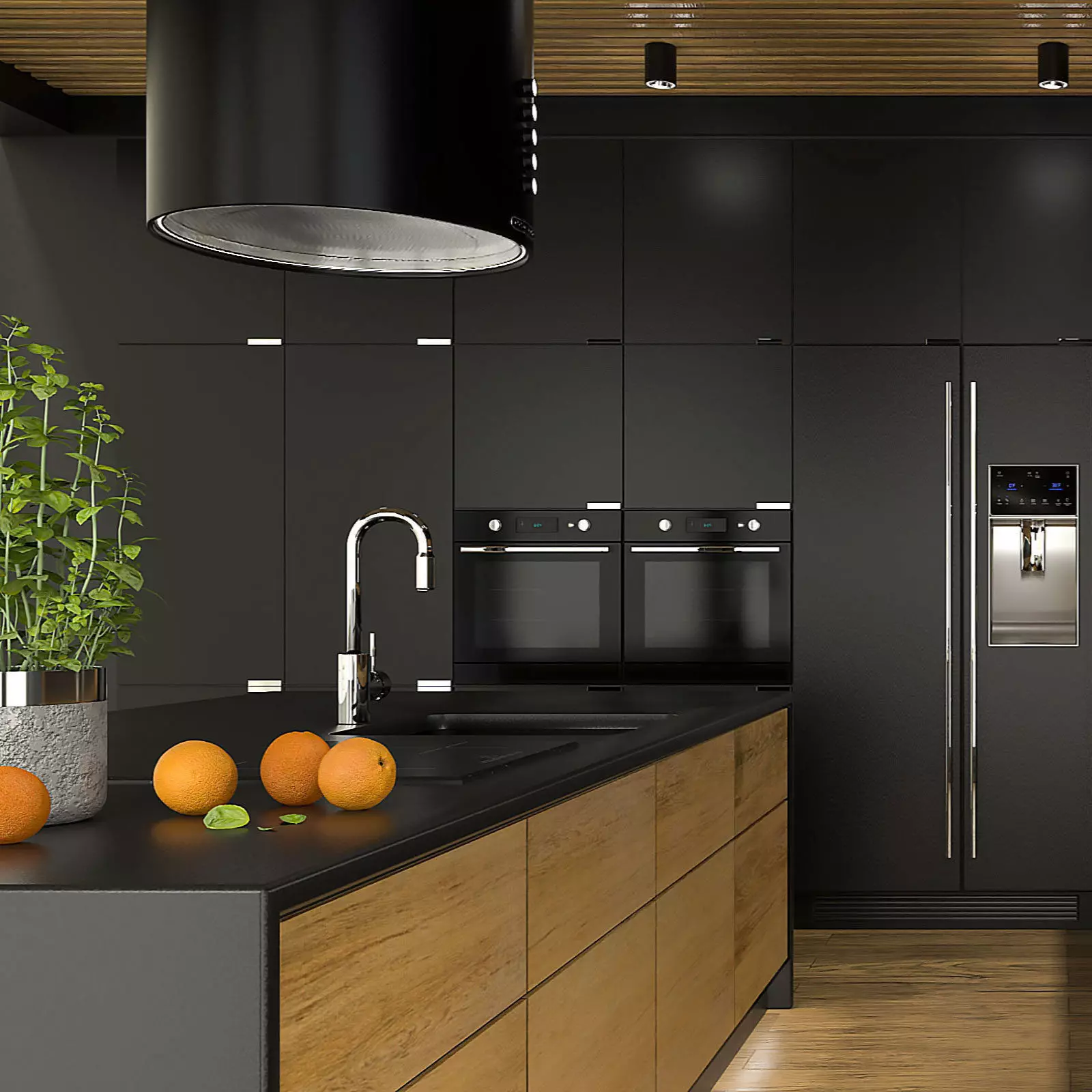 Modern kitchen interior 3D model