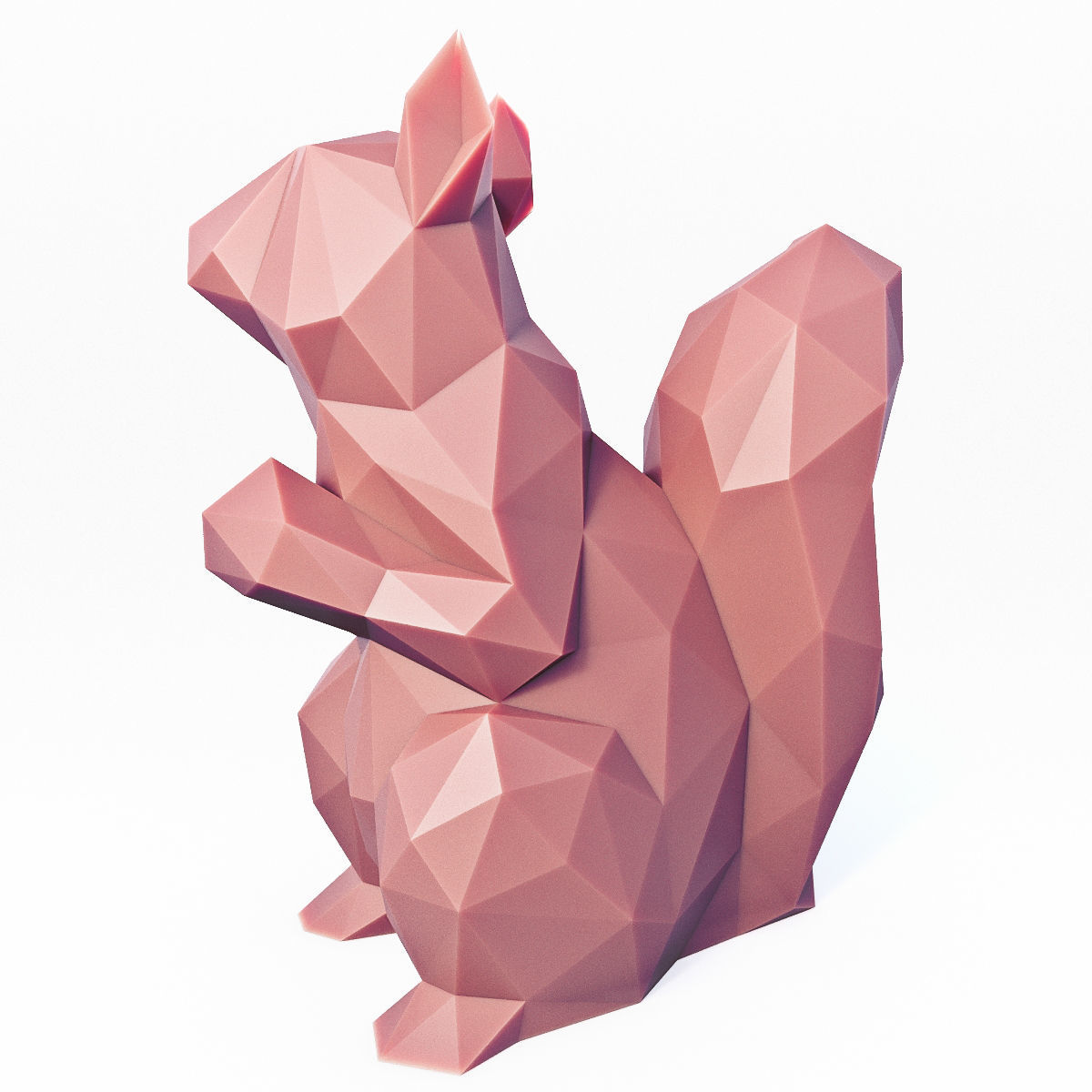 Low Poly Squirrel Low-poly 3D model_3