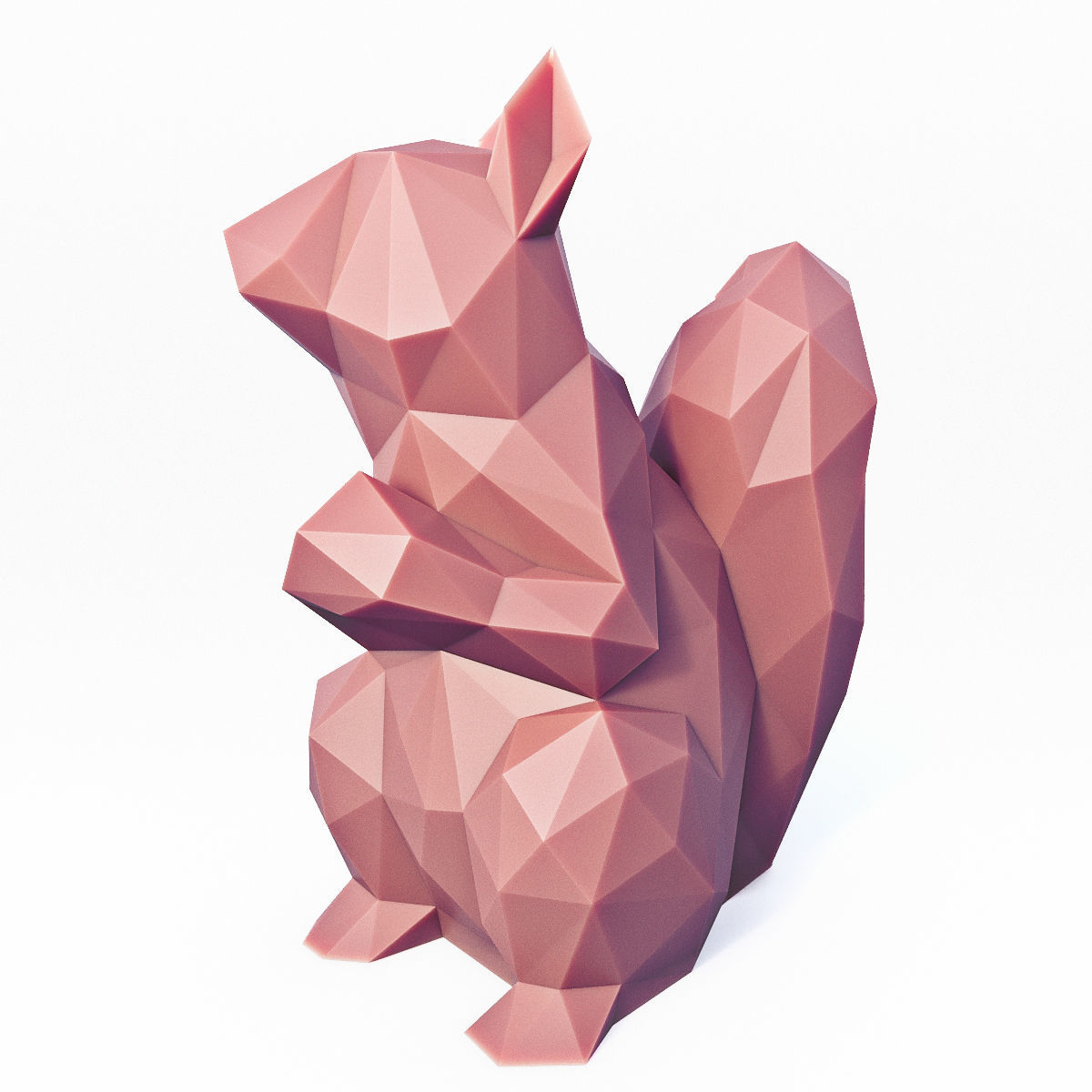 Low Poly Squirrel Low-poly 3D model_2