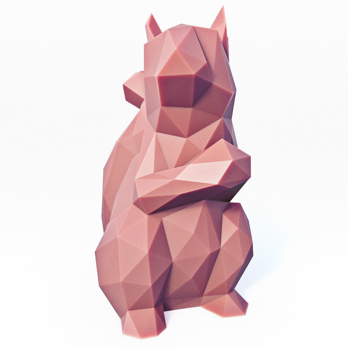 Low Poly Squirrel Low-poly 3D model_1