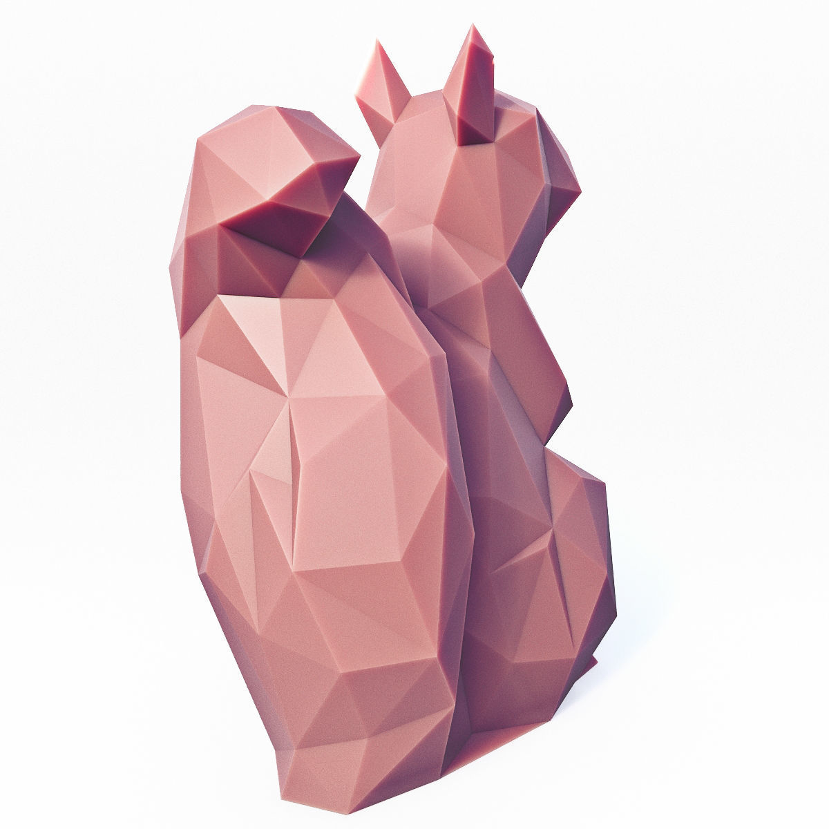 Low Poly Squirrel Low-poly 3D model_6