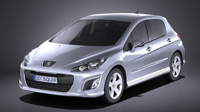 Peugeot 308 hatchback 5door 2013 VRAY 3D model