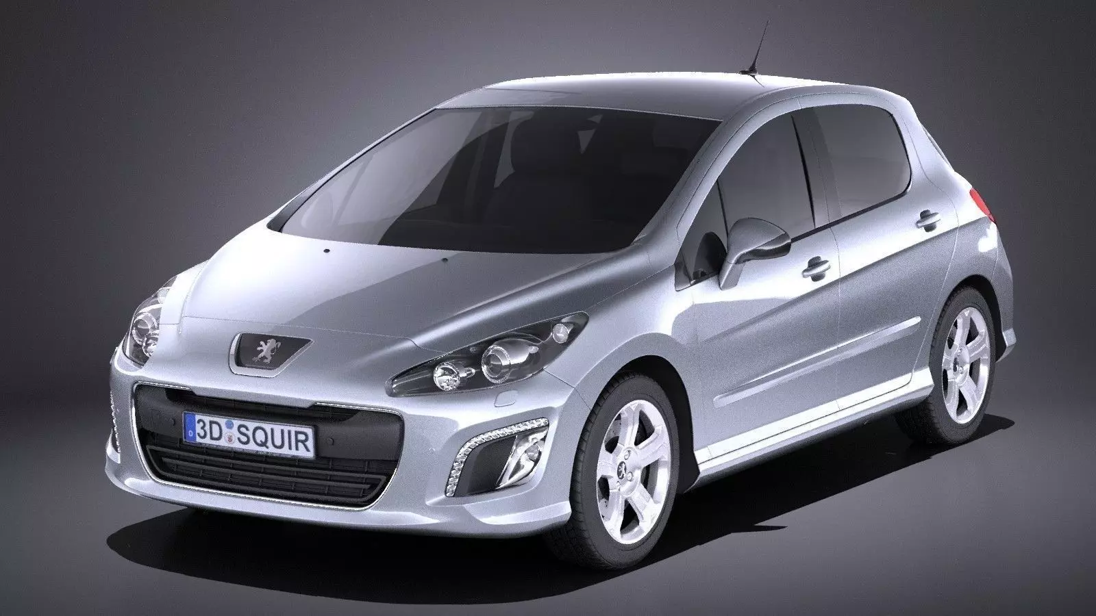 Peugeot 308 hatchback 5door 2013 VRAY 3D model_0