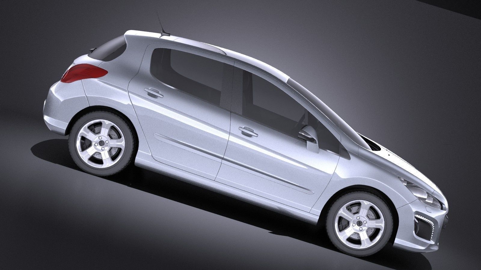 Peugeot 308 hatchback 5door 2013 VRAY 3D model_6