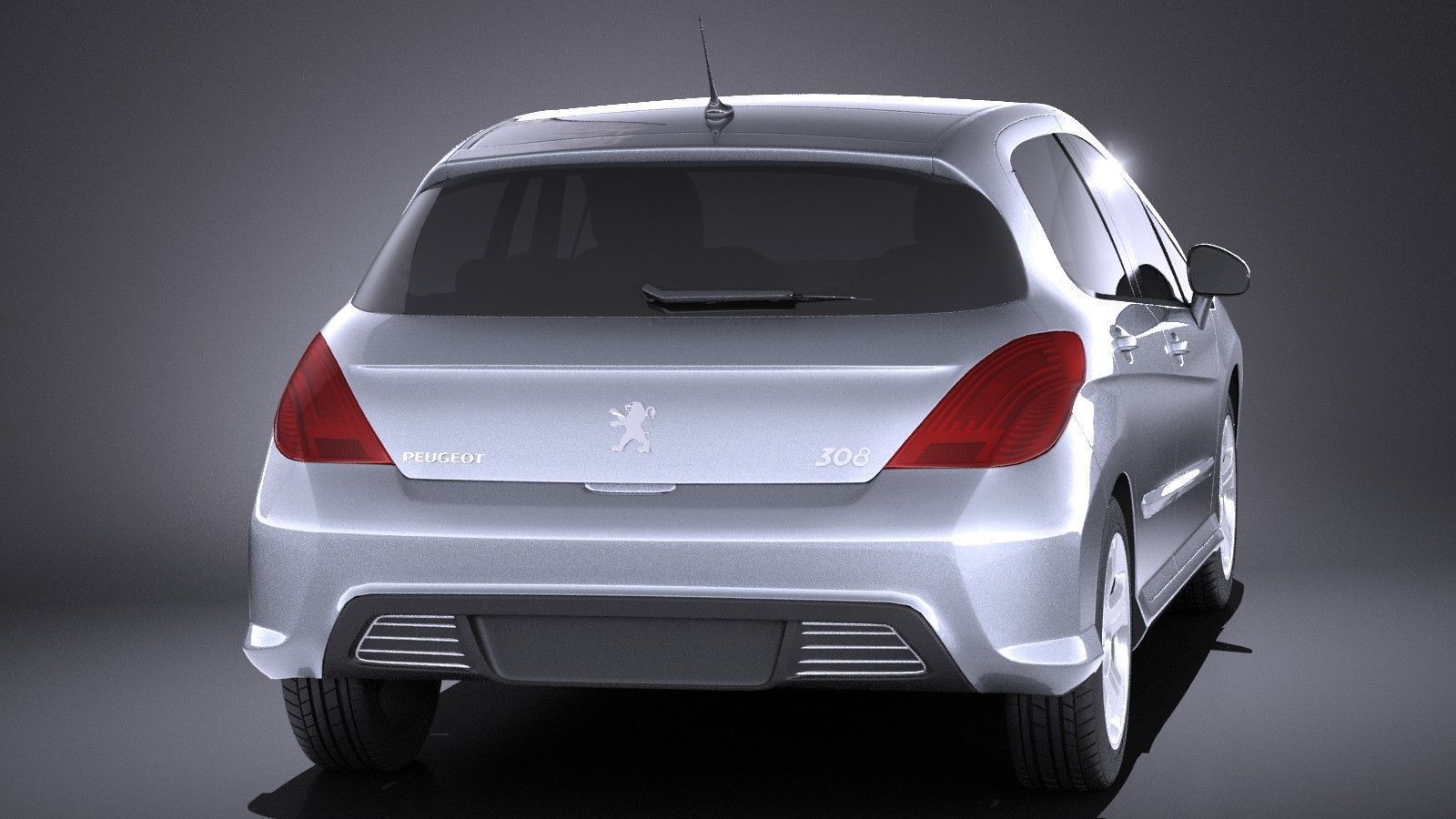 Peugeot 308 hatchback 5door 2013 VRAY 3D model_4