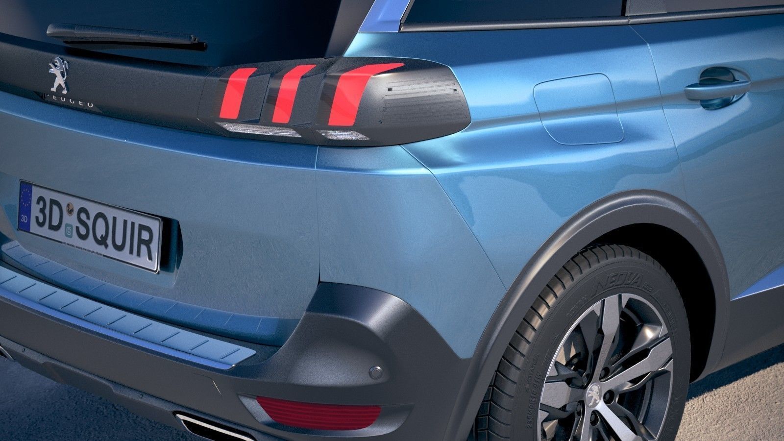 Peugeot 5008 2017 3D model_3