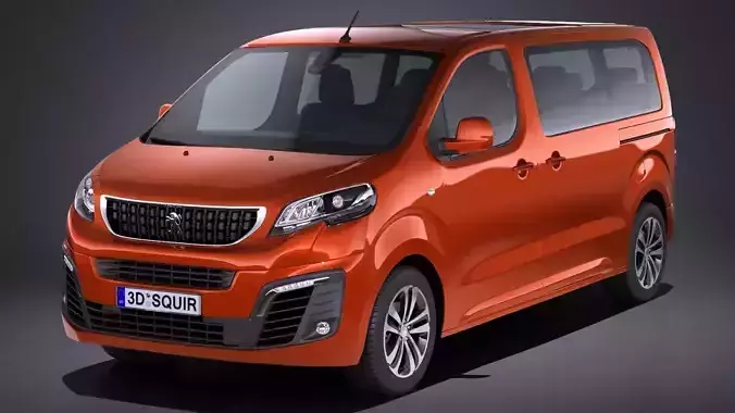 Peugeot Traveller 2017 3D model