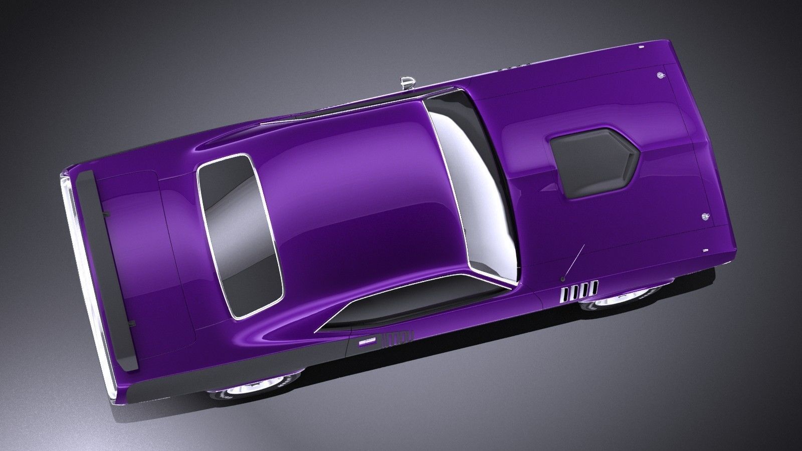 Plymouth Hemi Cuda - Barracuda 1971 VRAY 3D model_7