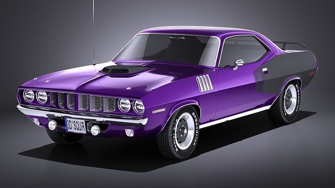 Plymouth Hemi Cuda - Barracuda 1971 VRAY 3D model