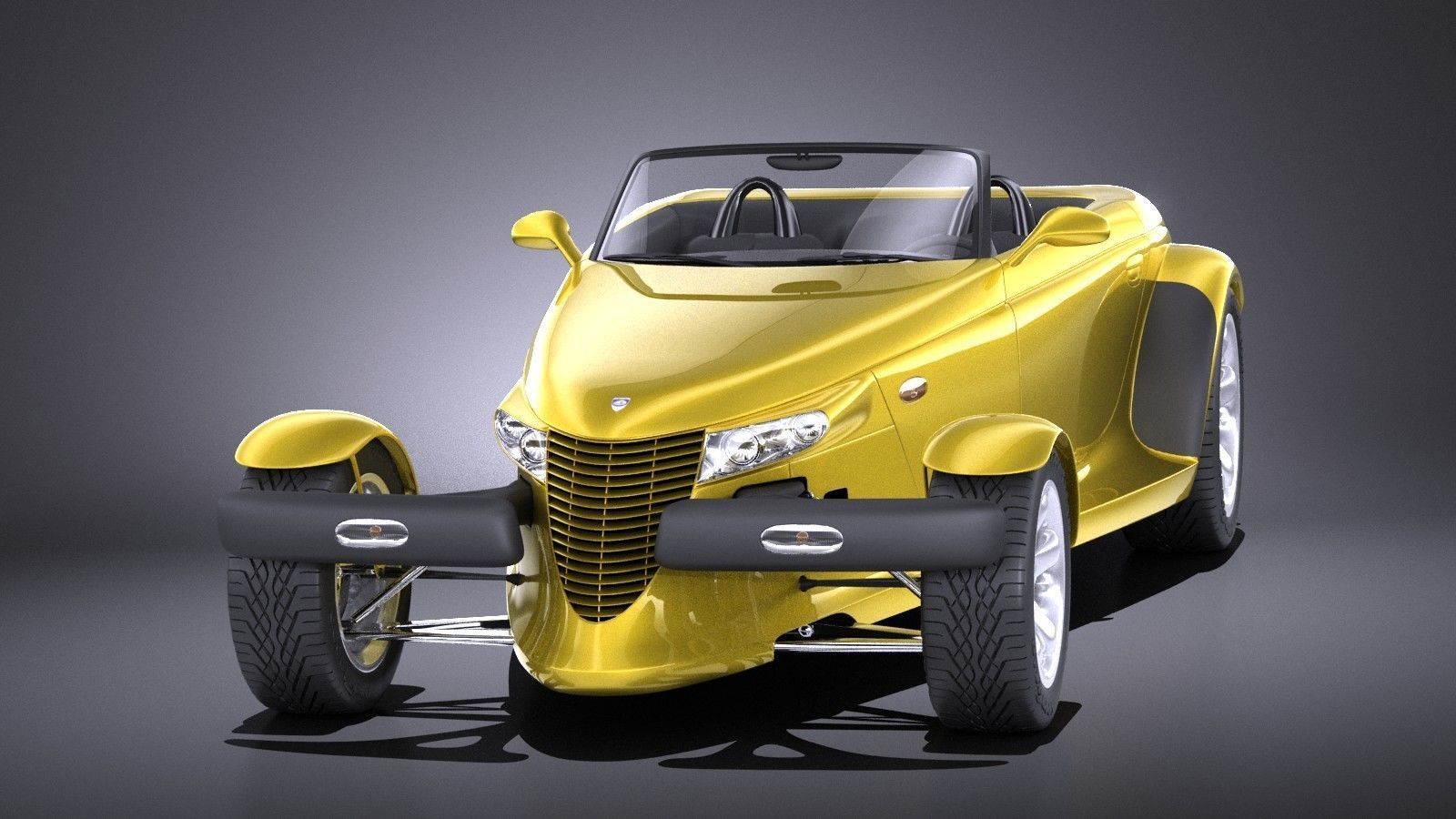 Plymouth Prowler stock 1997-2002 VRAY 3D model_1