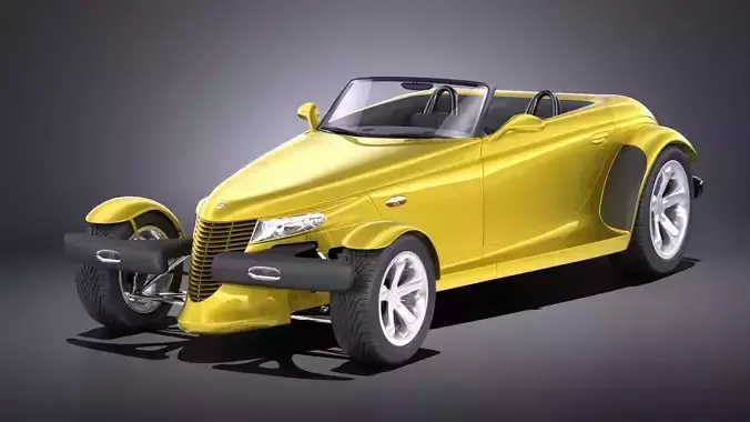 Plymouth Prowler stock 1997-2002 VRAY 3D model Plymouth Prowler stock 1997-2002 VRAY 3D model