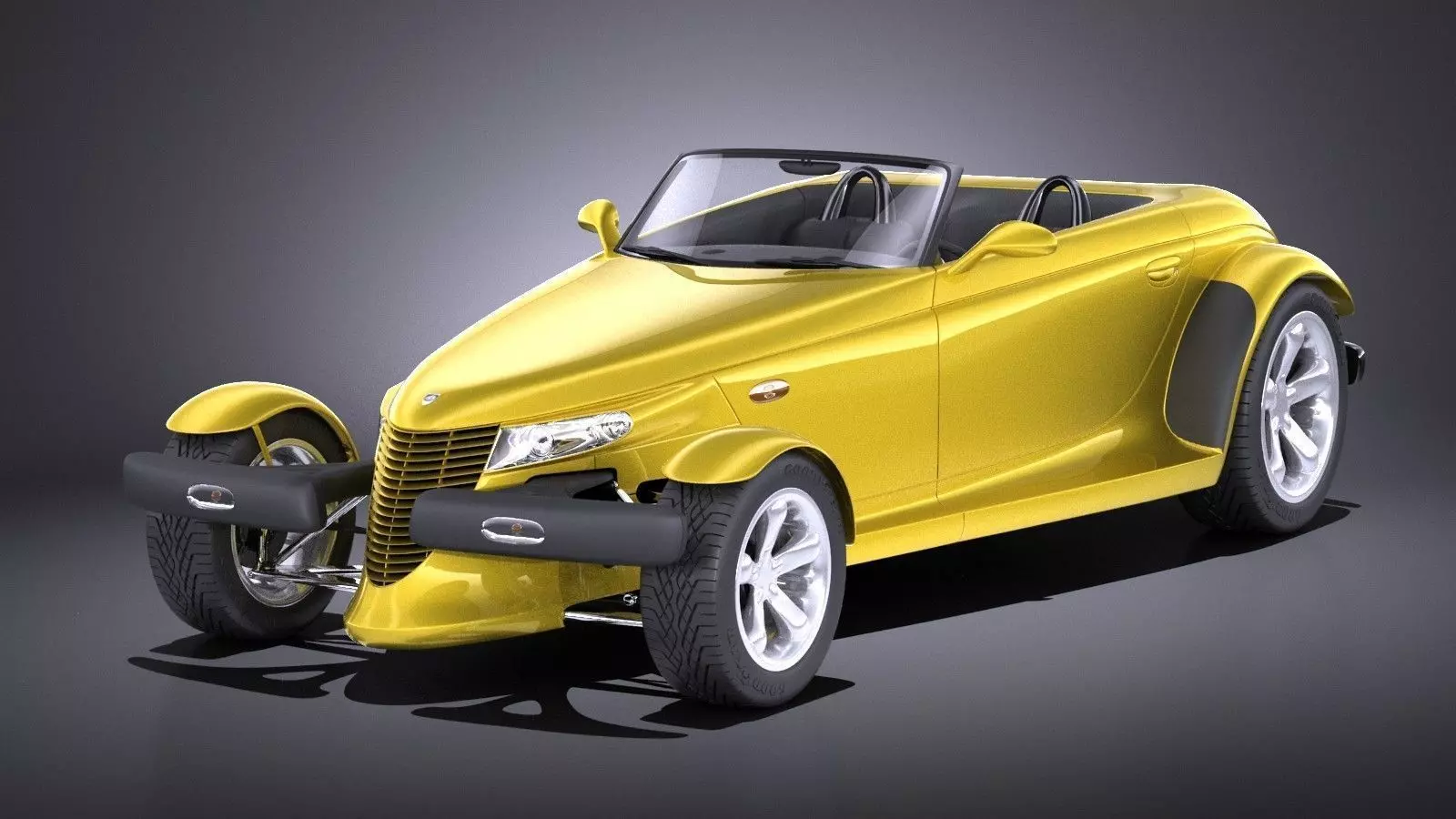 Plymouth Prowler stock 1997-2002 VRAY 3D model_0