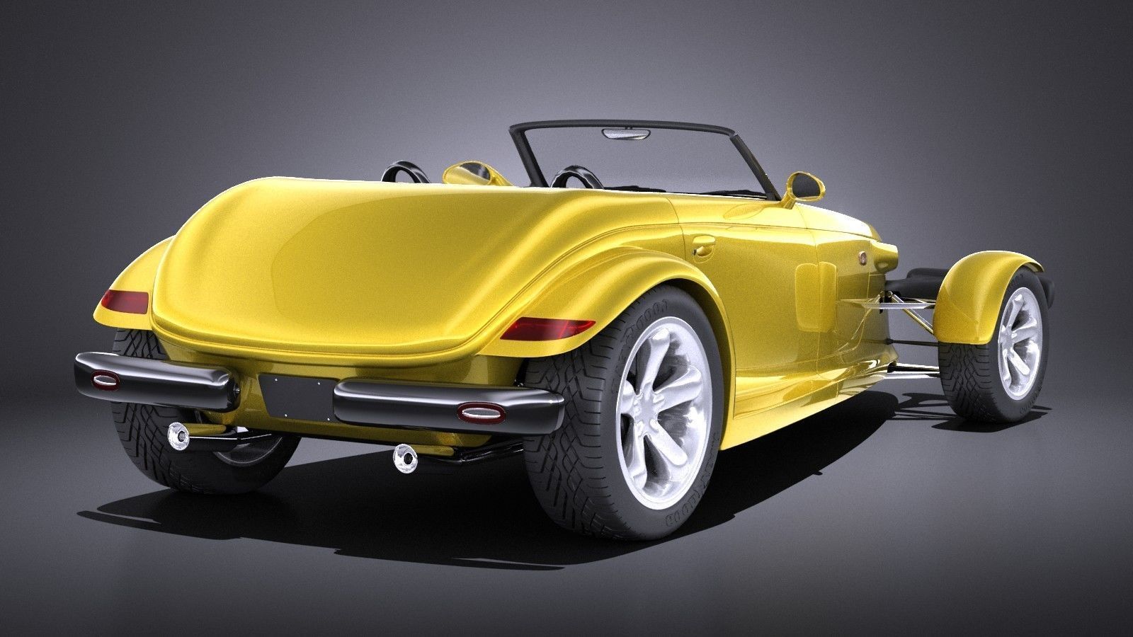 Plymouth Prowler stock 1997-2002 VRAY 3D model_5