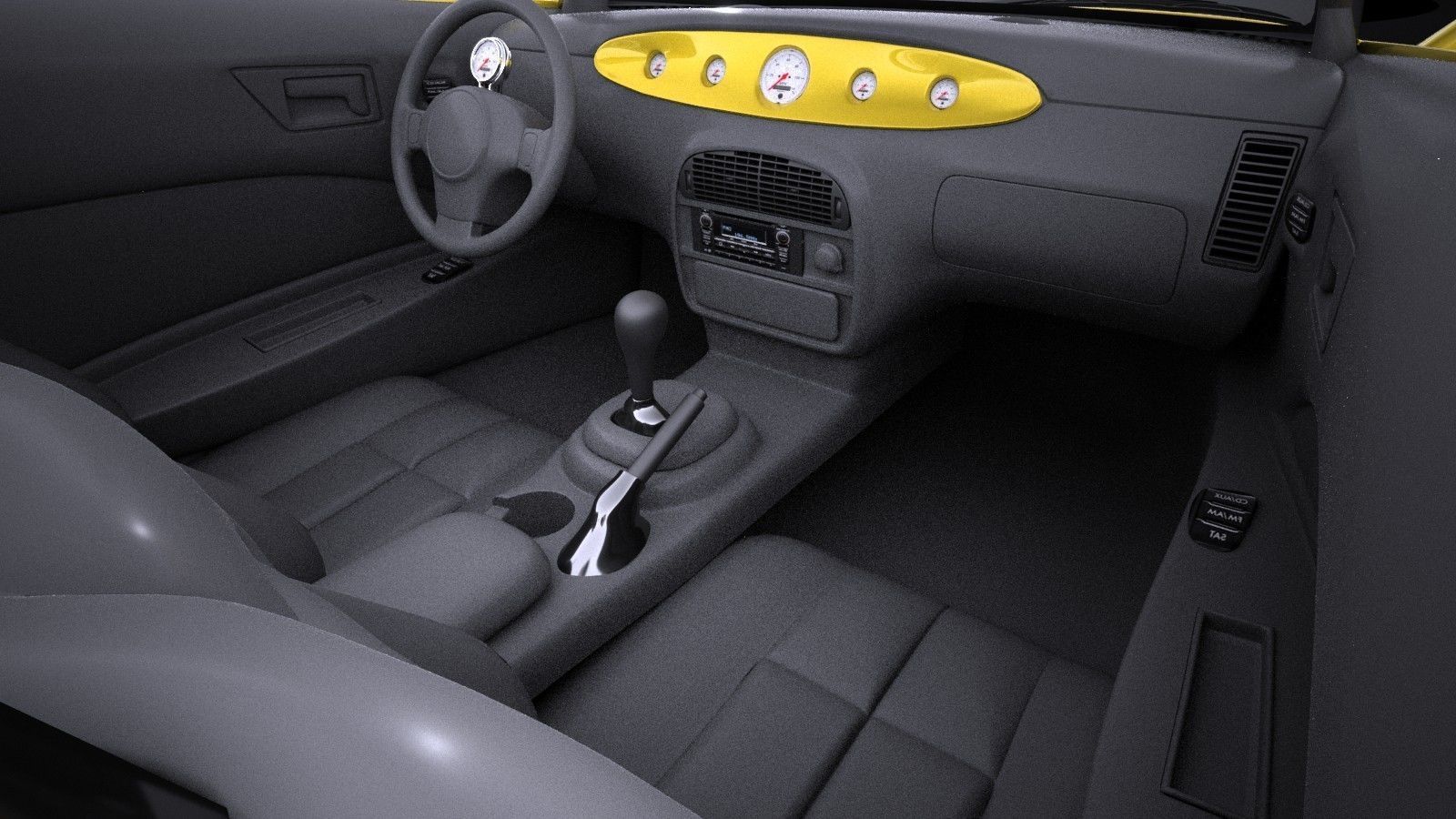 Plymouth Prowler stock 1997-2002 VRAY 3D model_13