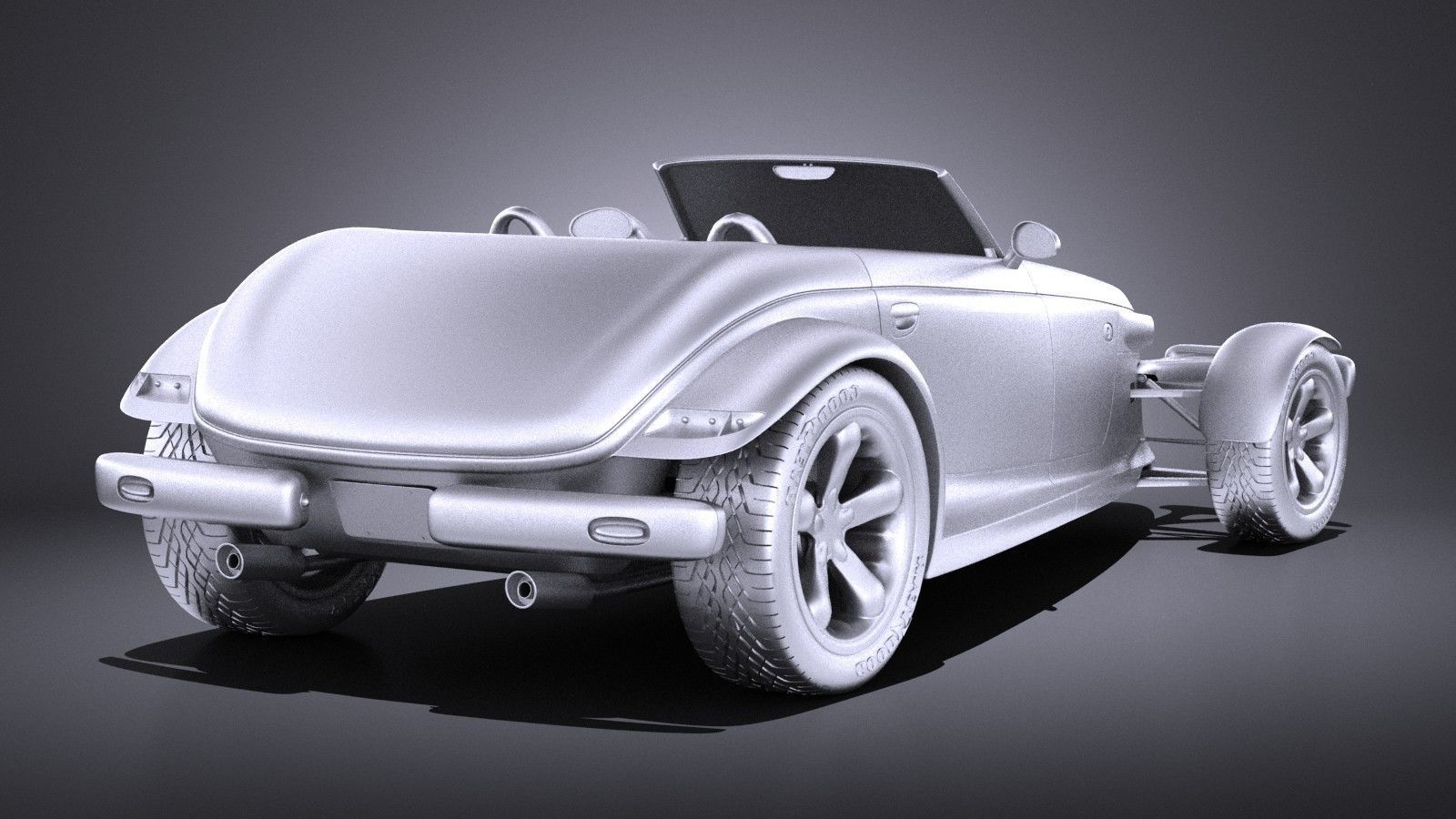 Plymouth Prowler stock 1997-2002 VRAY 3D model_11