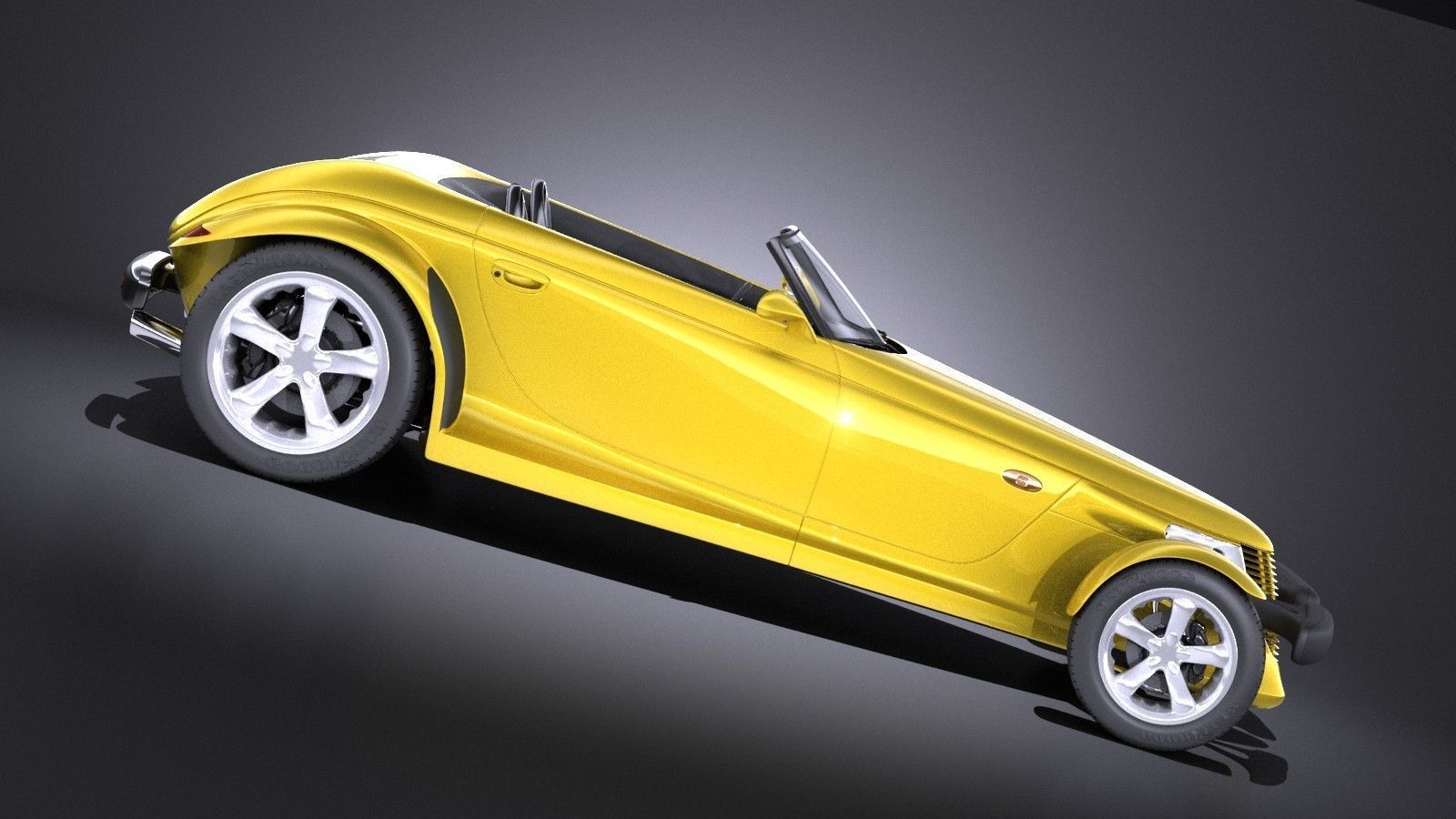 Plymouth Prowler stock 1997-2002 VRAY 3D model_6