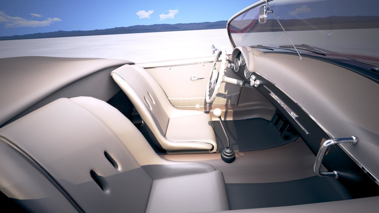 Porsche 356 Speedster 1955 3D model_19