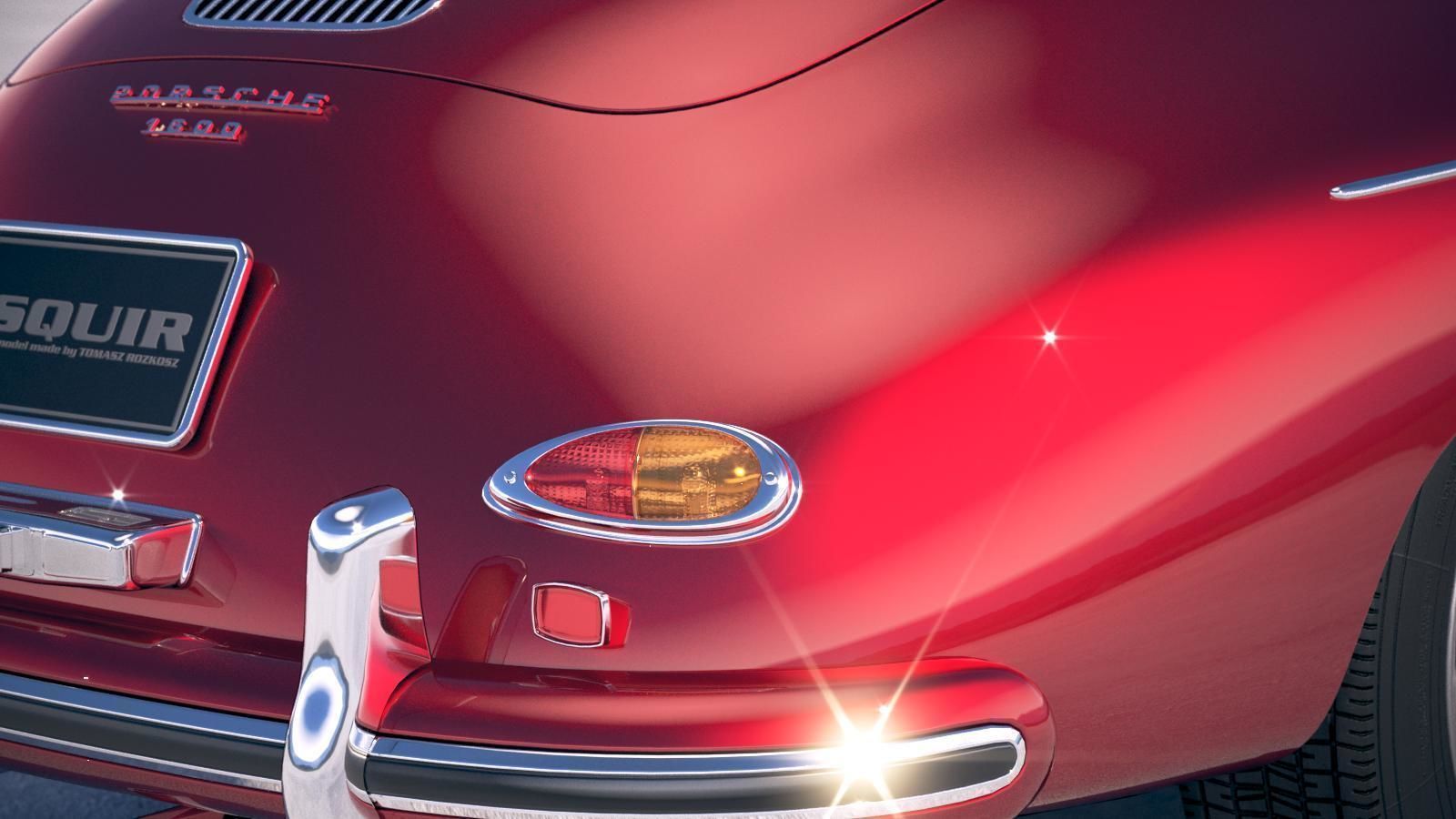 Porsche 356 Speedster 1955 3D model_16